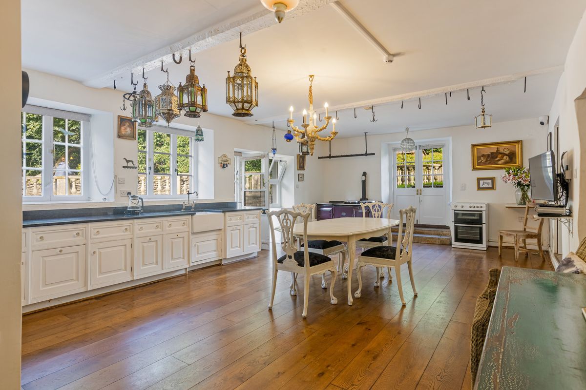 The kitchen has plenty of workspace