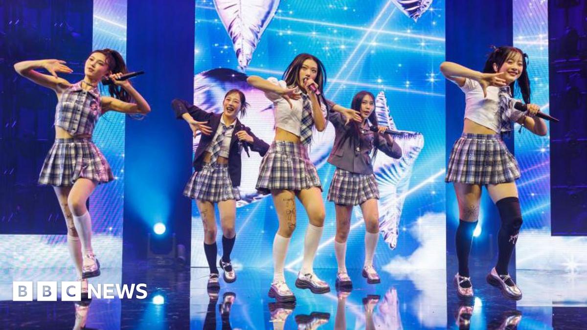 Hyein, Hanni Pham, Minji, Danielle Marsh and Haerin of NewJeans perform at Billboard Women In Music 2024 in Inglewood, California