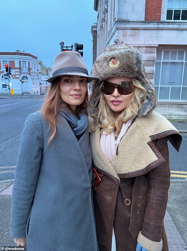 Last week, Madonna enjoyed a very different trip this week, heading to the Kent seaside town of Margate (pictured with her friend Zoe Manzi, a Conde Nast editor)