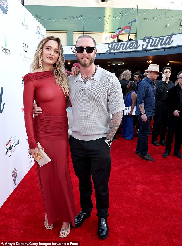 The heavily-tattooed nepo babies - aged 27 and 35 -  posed up a storm at the event