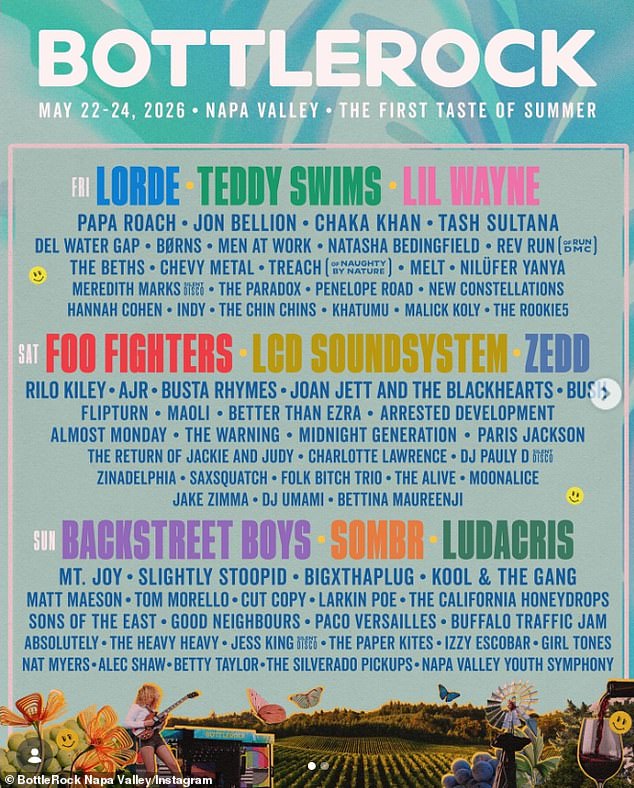 Jackson is next scheduled to perform on May 23 during the music festival BottleRock, which takes place at the Napa Valley Expo in Napa, CA