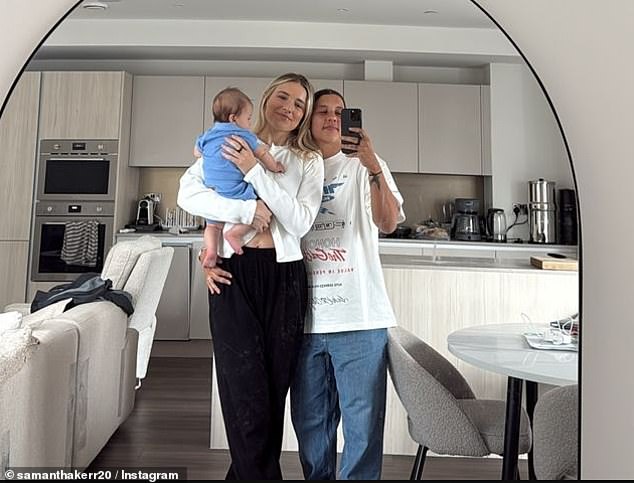 The lovebirds were joined by their baby boy Jagger for the 90-minute drive from London