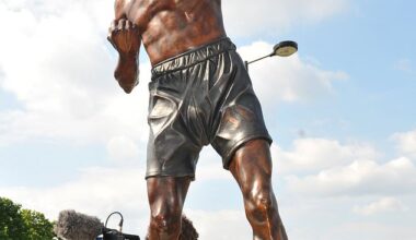 The bronze statue in honour of Teddy Baldock was unveiled in Langdon Park, Poplar, in 2014