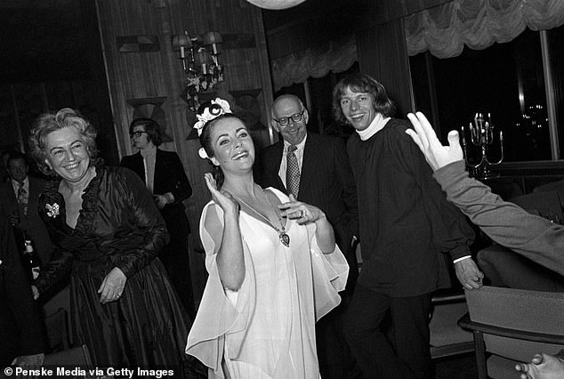 The Barbie star paraded around in the £5.7million piece of jewellery leant to her by Cartier, which was famously worn by the Hollywood icon in 1972 (pictured)