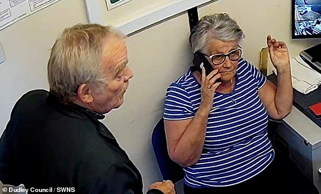 Owners Graham Walker, 74, and his wife Lyn, 71, (pictured) who tried to fleece a pensioner out of £133,000, have been jailed for three years