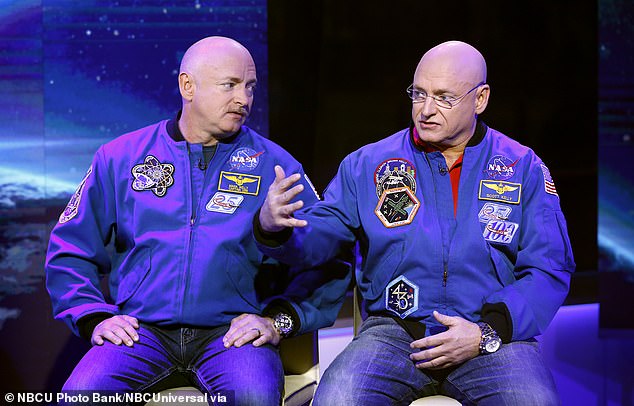 Astronaut Scott Kelly (right) wrote the foreword for the book Becoming Martian: How Living in Space Will Change Our Bodies and Minds. He was the subject NASA's year-long Twins Study that compared identical twins. Scott was in space while his identical twin Mark (left) was on Earth