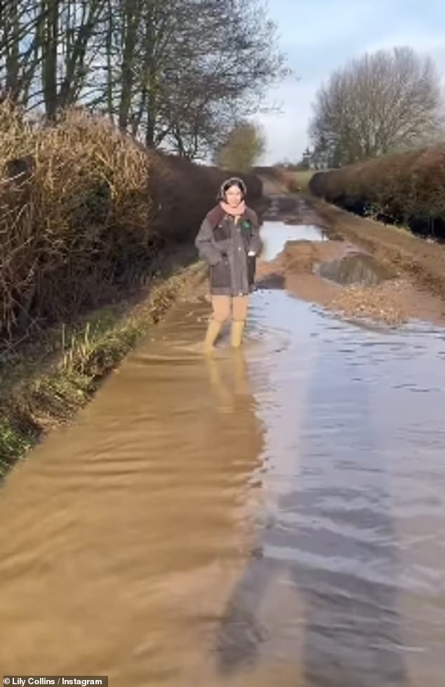 Posting a sweet video of their time away, Lily and Charlie were seen feasting on a lavish meal during their stay and going for walks