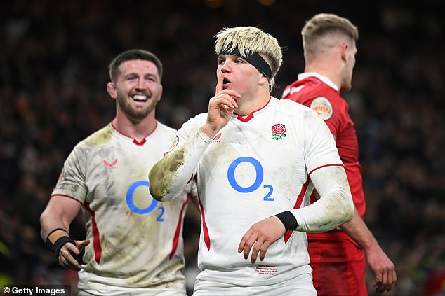 Henry Pollock was brought on as Borthwick's side romped to a thumping 47-8 win over Wales