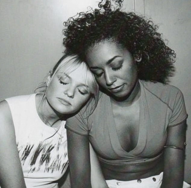 Mel B posted a photo of her and Emma on social media to mark Baby Spice's 50th