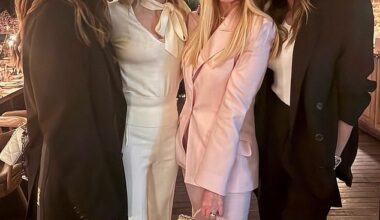 Left to right: Melanie Chisholm, Geri Halliwell, Emma Bunton and Victoria Beckham