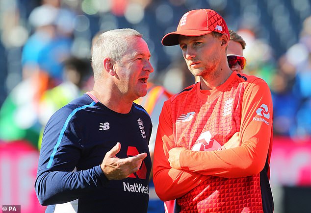 Sussex head coach and former England assistant Paul Farbrace (left) is battling tight financial restrictions after the county's rule breaches