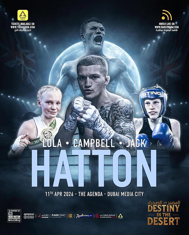 Alongside Campbell, his cousins Lola and Jack will also feature in the Gulf state contest