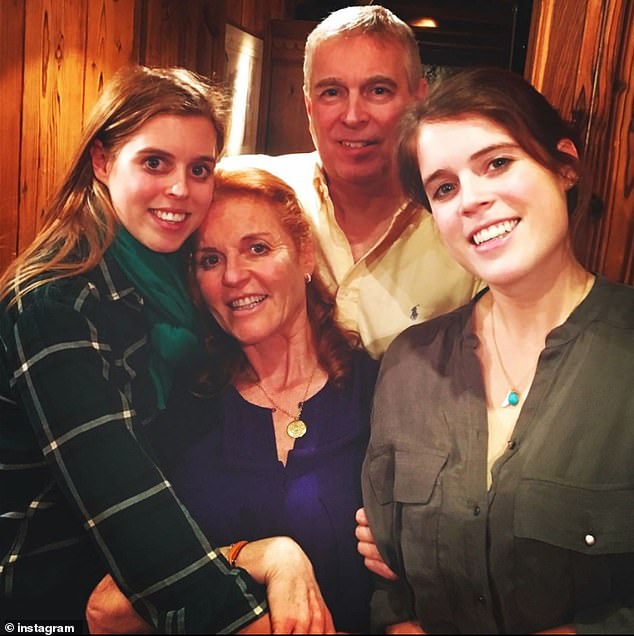 Sarah Ferguson is plotting an astonishing comeback to public life without her beleaguered ex-husband, Andrew Mountbatten-Windsor. Pictured: The former couple with their daughters Beatrice (left) and Eugenie (right)