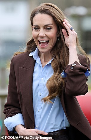 Kate was in high spirits