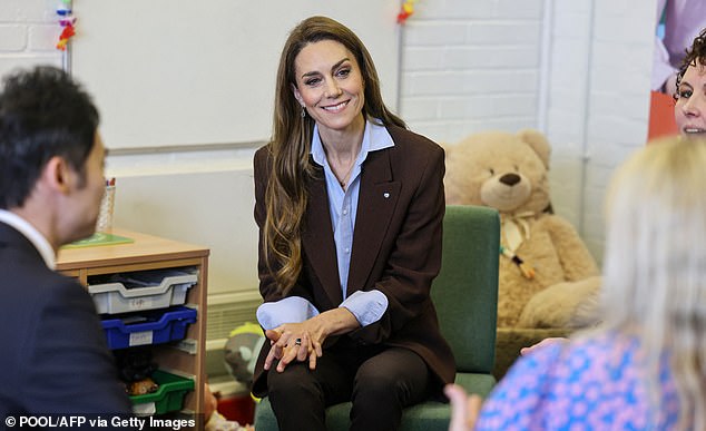 The attentive royal was all ears as she heard from the leadership teams during her visit to the school