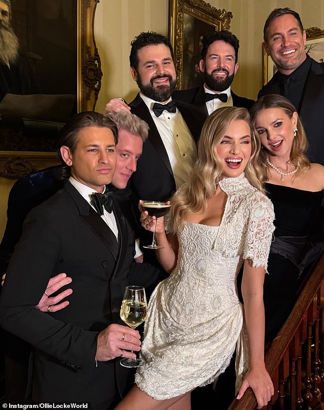 Earlier this week, Ollie shared glamorous photos from a friend's birthday party held at a castle, where he and Gareth both wore tuxedos and drank champagne, wine and espresso martinis