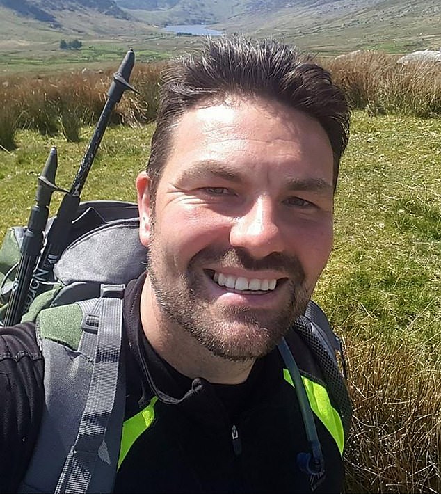 Andrew Fearon (pictured) is suing North Wales Police after claiming he caught his fiancee Rebecca Hutt, an officer on the same force, cheating on him with a colleague