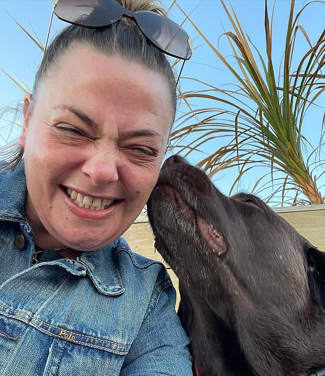 Lisa with Hurley in 2021. Ant and Lisa adopted Hurley in 2013 while they struggled to conceive a child