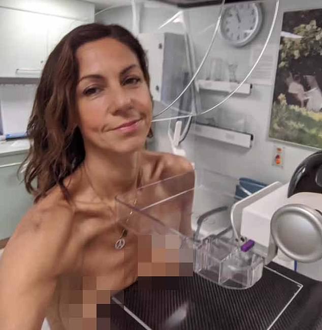 After nothing had been picked up on a mammogram, the doctors conducted an ultra sound to be safe and found the cancer