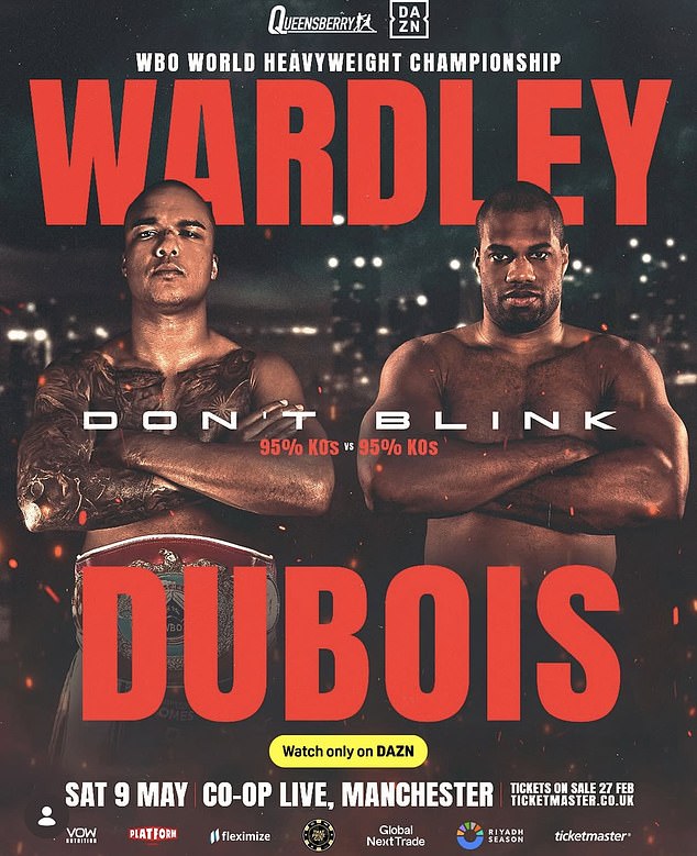 Fabio Wardley set for explosive first WBO world title defence against former IBF holder Daniel Dubois in blockbuster British bout
