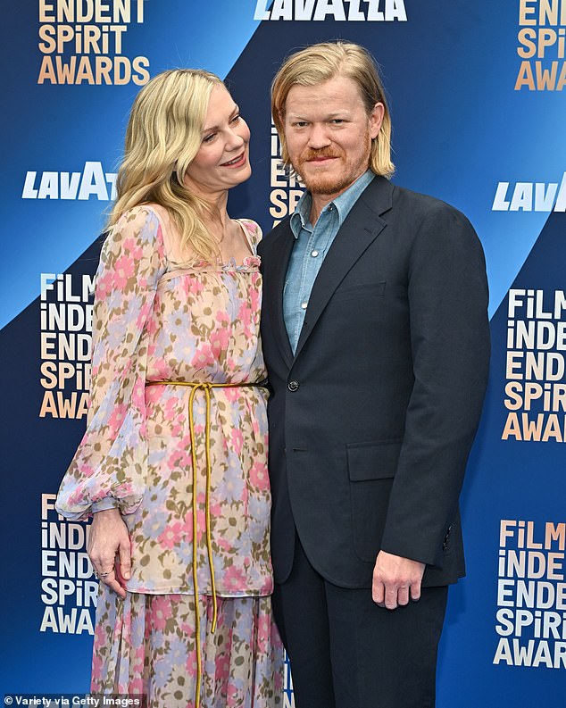 She shared a loved-up look with her husband