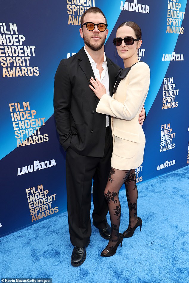 She was joined by partner Jimmy Tatro