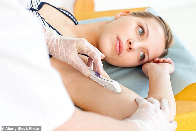 The contraceptive implant is a rod-shaped device, roughly the size of a matchstick. Once in place it releases the hormone progestogen, which inhibits ovulation and thins the lining of the womb – making it hard for a fertilised egg to embed