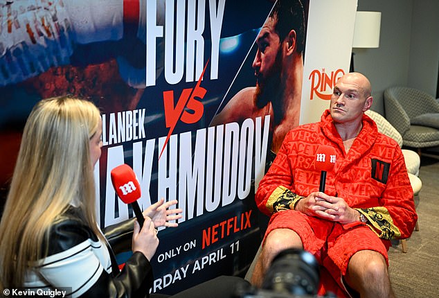 Fury sat down with Daily Mail Sport's Charlotte Daly ahead of his return against Arslanbek Makhmudov