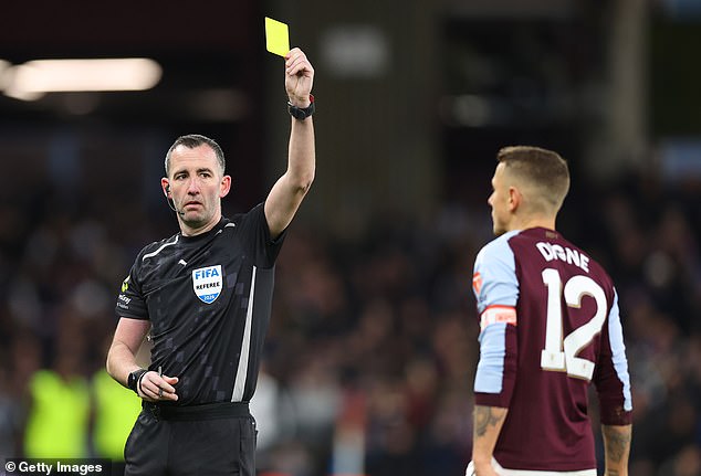 Referee Chris Kavanagh (above) and his assistant Nick Greenhalgh haven't been selected for Premier League duty this weekend after being involved in several officiating blunders last week