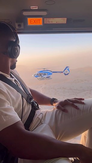 He took in the Oman desert during his trip