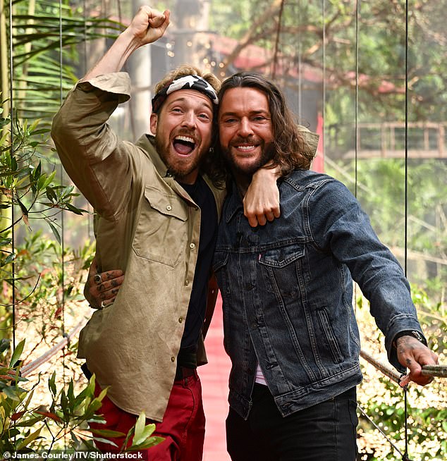 Pete Wicks (right) followed his friend Sam Thompson (left) to Australia for I'm A Celeb, meaning he could enjoy a free Gold Coast holiday at the luxurious Marriott Hotel