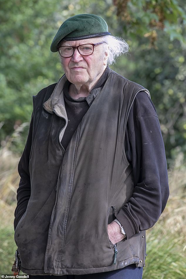 Martin before his death at the age of 80, in February last year