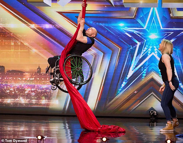 The aerialist previously reached the final of the Australia¿s Got Talent in 2013, but hopes to go all the way on Britain¿s Got Talent