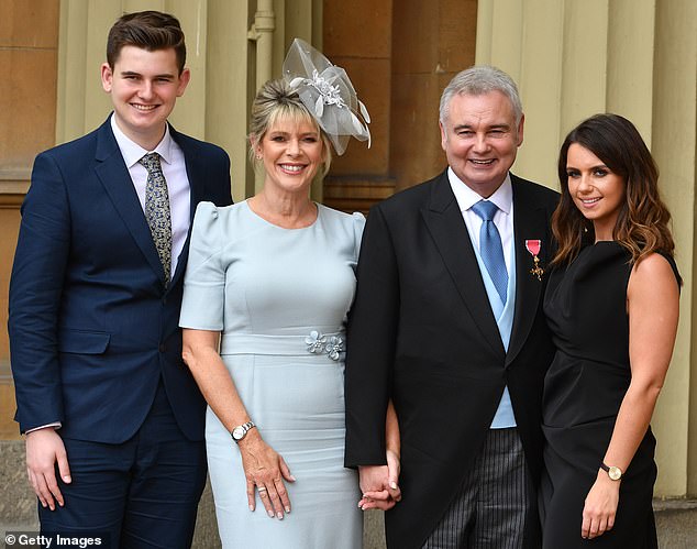 Ruth with then husband Eamonn Holmes, alongside their son Jack and daughter Rebecca
