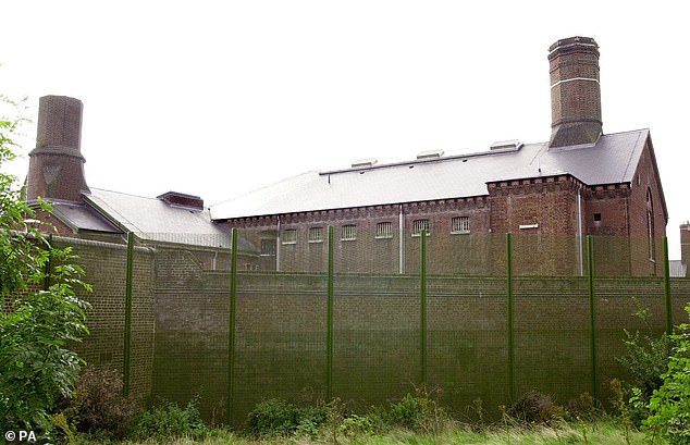 Pictured: Canterbury Prison in Kent where Daley claimed he and Stone had spoken via a cracked drainpipe between their two cells