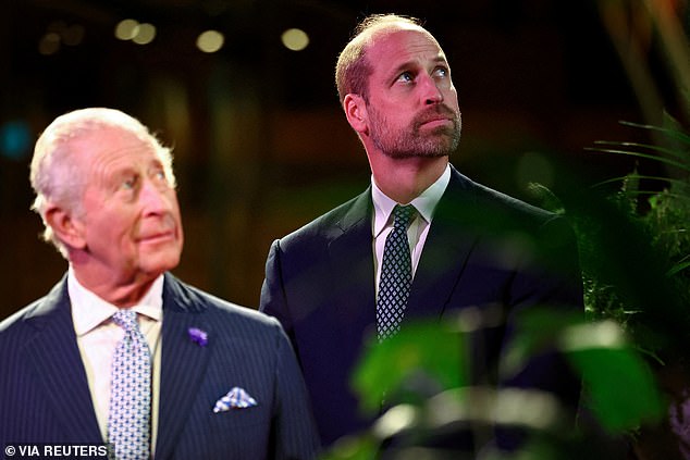 King Charles, aged 77, performed 533 official engagements in 2025 while his hand-wringing son William, 43, did just 202