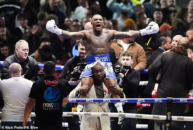 The 29-year-old beat Chris Eubank Jr in a rematch between the fighters last December