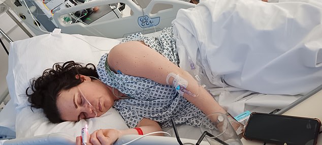 She underwent a procedure that saw her uterus and ovaries removed