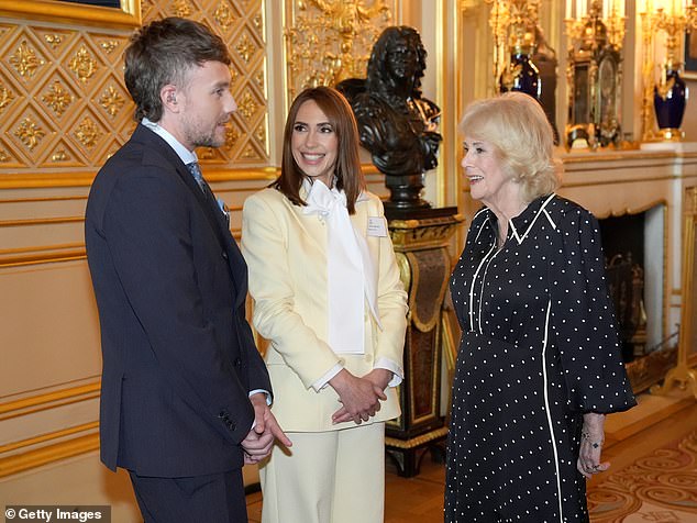 Roman Kemp and his co-presenter Alex Jones also joined the celebrity line-up for today's reception