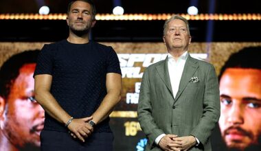Frank Warren (right) has given his verdict on Conor Benn splitting from Eddie Hearn (left)