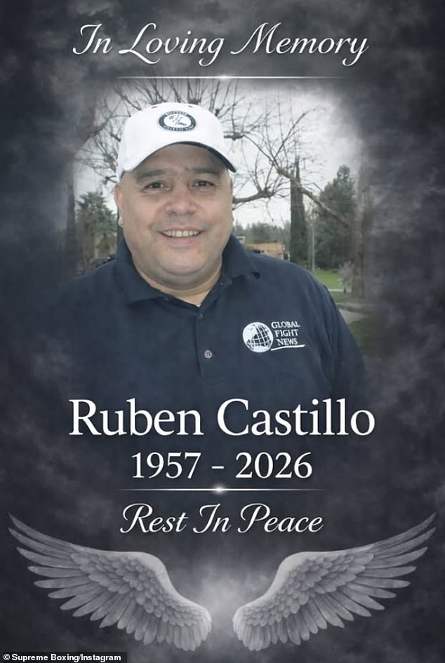 Boxer Ruben 'the Conquistador' Castillo has passed away at 68, according to the World Boxing Council. A cause of death has not been revealed