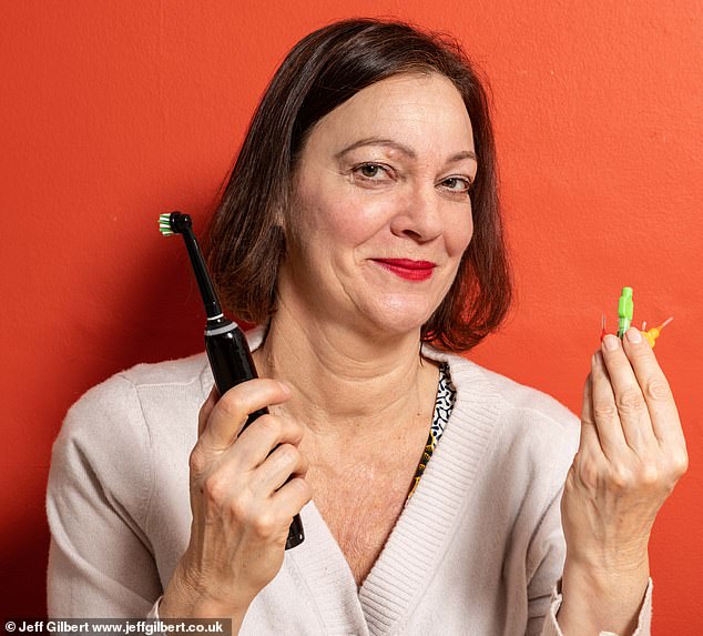 My dental kit includes an AI-powered electric toothbrush, water flosser, fluoride and non-fluoride toothpaste