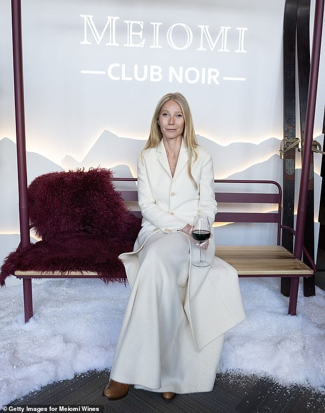 Paltrow was on hand to celebrate Meiomi as the brand hosted the latest in a series of exclusive, curated, Club Noir pop-up events, designed to showcase their wines in a 'social setting'
