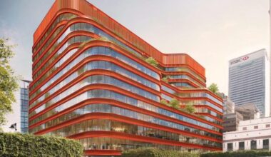 Howells to part-demolish and extend ’90s PoMo building in Canary Wharf