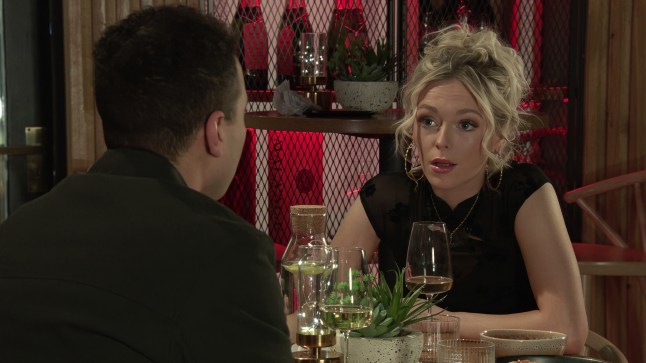 Lauren Bolton and Ollie Driscoll on a date in Coronation Street