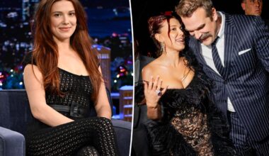 Millie Bobby Brown celebrates birthday with David Harbour