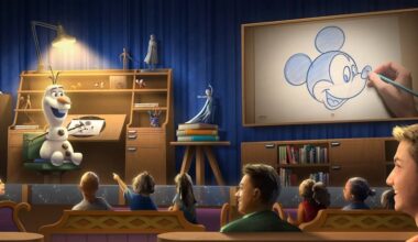 Olaf takes over Walt Disney World's animation class