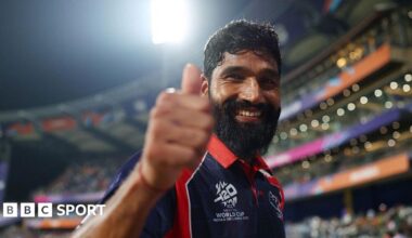 BBC Sport microphone and phone