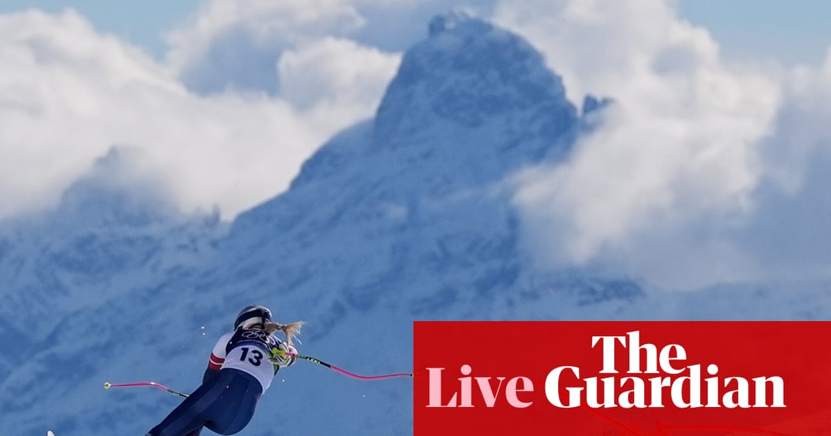 Winter Olympics 2026: Vonn crashes out, Johnson wins downhill gold, snowboarding and more – live | Winter Olympics