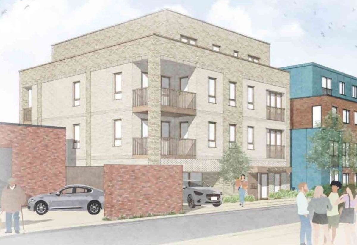 Maidstone council's plans to demolish warehouses and office building in Granville Road and car park in Gladstone Road, for new homes approved